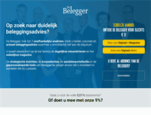 Tablet Screenshot of belegger.tijd.be