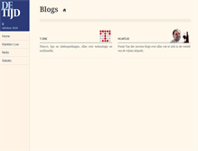 Tablet Screenshot of blogs.tijd.be